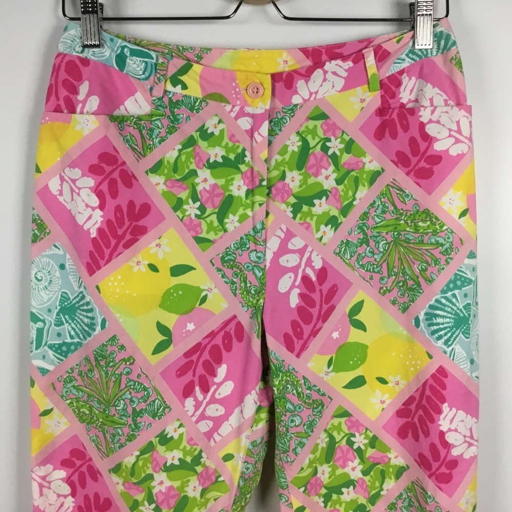 Vintage Lilly Pulitzer Patchwork Capri Pants - image 3